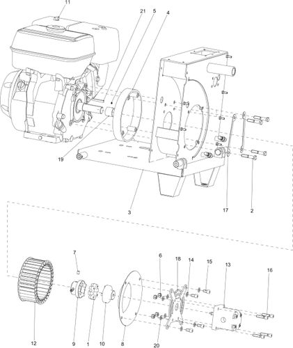 Engine & Pump LP 9-20 Petrol