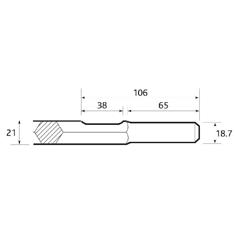 Kango K9 platte beitel 25x600mm kopen