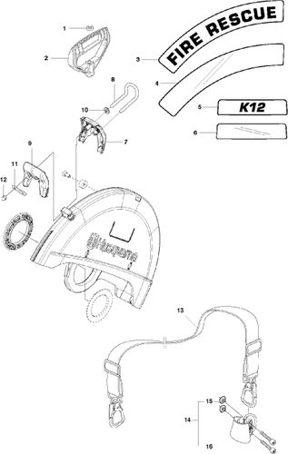 Husqvarna K770 Blade Guard - Rescue Option