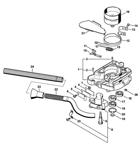 Stihl BT121 Clutch Housing & Brake Parts