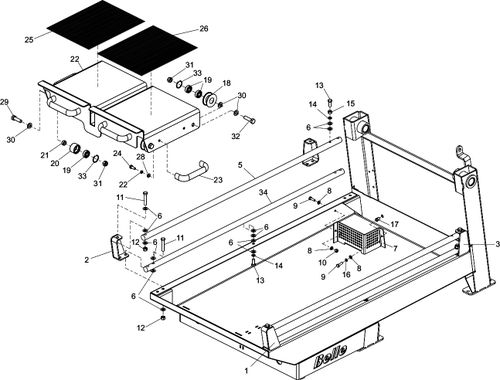 Belle MS500 Cutting Table Parts