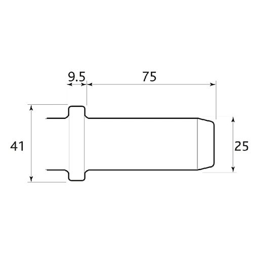 Round Shank Sullair Sk12/FL22 25 X 75mm Steels