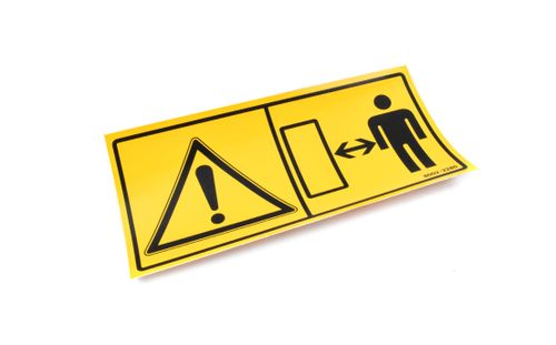 Benford Terex Decal - Keep Away Pedestrian OEM; 8002-2280