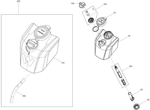 Wacker Neuson Bps1030B Water Tank Parts