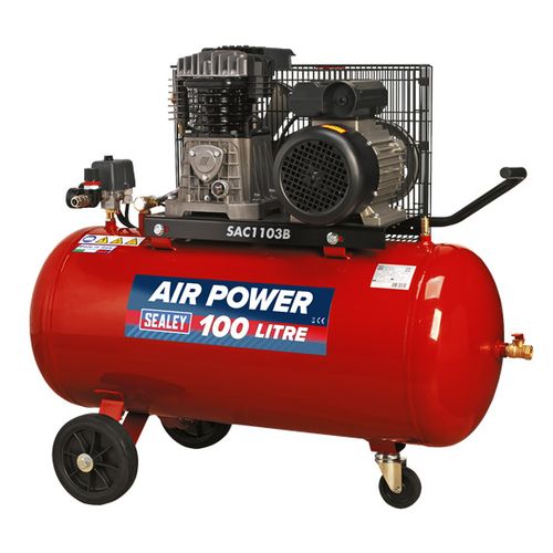 Belt Driven Compressor 100L 230V