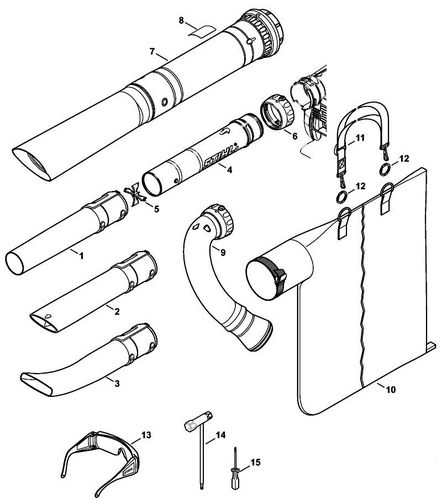 Stihl BG56C-E Nozzle & Vac Attachment