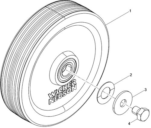 Wacker BFS1345AB Rear Wheel