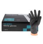Black 'Ultra' Nitrile Gloves Large 100Pk