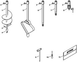 Spiral Earth Auger Bit 150mm