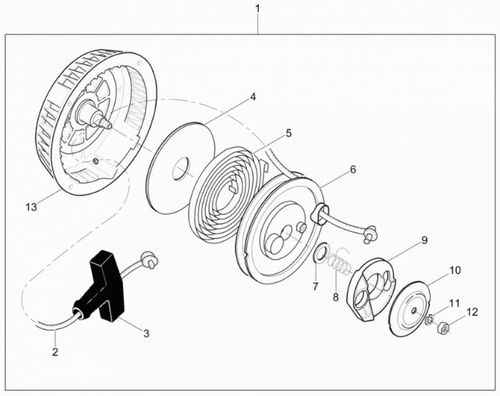 Wacker BS50-4s Wm90 Engine Recoil Starter