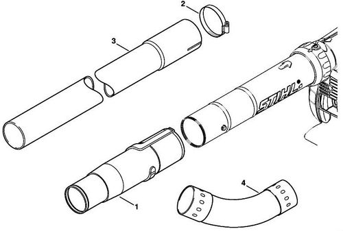 Stihl BG56C-E Gutter Cleaning Attachment