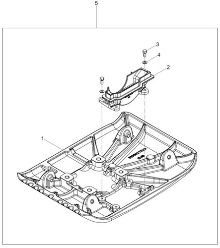 Wacker WP1540A Baseplate & Lower Belt Guard