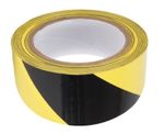 Black/Yellow Hazard Warning Tape