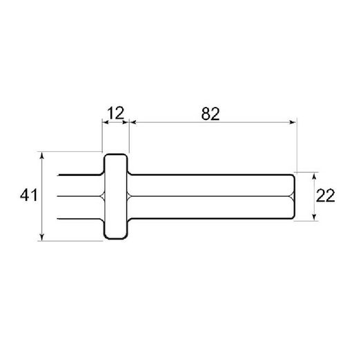 Hex Shank Steels 22mm X 82mm