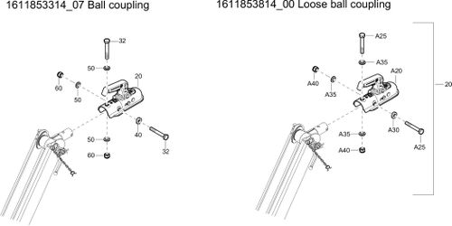 XAS48KD Ball Coupling