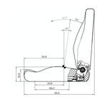 MGV25 C5 Suspension Seat c/w Arm Rest & Seat Belts (HTL0043)