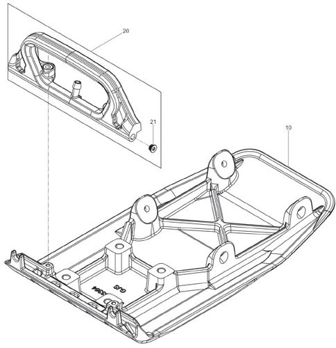 Wacker Neuson BPS1135Bw Baseplate Sprinkler Parts