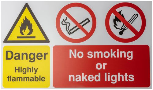 Danger Highly Flammable Sign