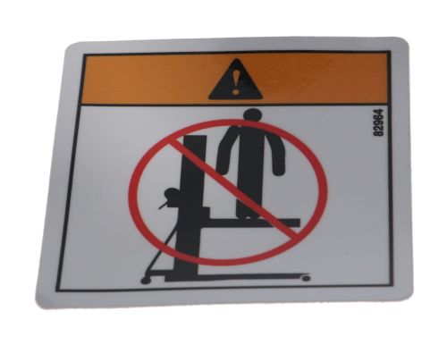 Decal - Warning No Riders Symbol