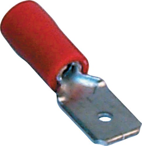 Red Male Spade Crimp Terminal 6.3mm