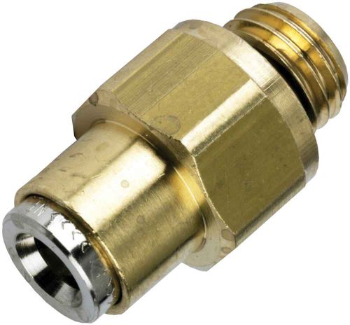 Metric Norgren Push-In Brass Straight Studs