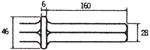 Collared - Narrow Chisel H 28 X 160