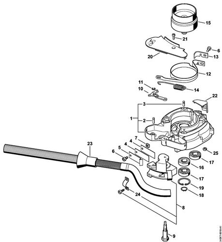 Stihl BT130 Clutch Housing & Brake Parts