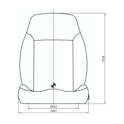 MGV25 C5 Low Profile Cloth Seat (HTL0083)