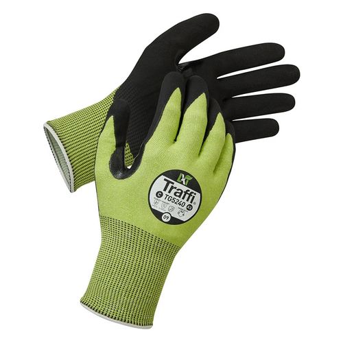 Traffi Green Lxt Microdex Level C Cut Resistant Gloves