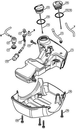 Stihl FS460C-EM Fuel Tank