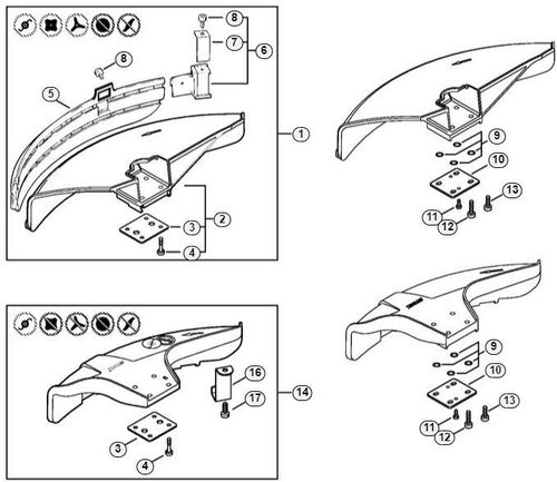Stihl FS55 2 Mix Deflector - Old Type