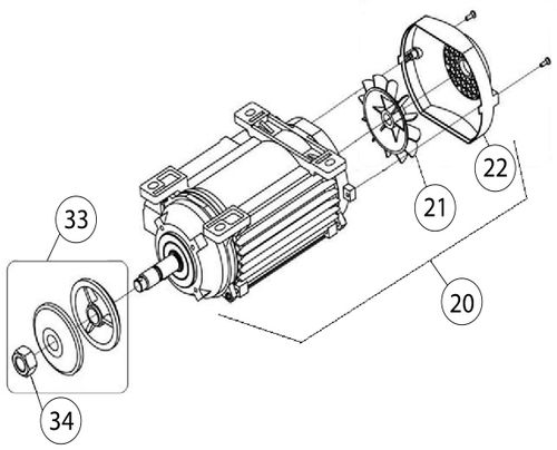 Clipper CM42 Motor - Saint Golbain Type