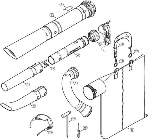 Stihl SH56 C-E Nozzle & Vac Kit