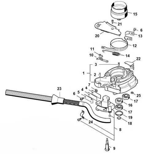 Stihl BT131 Clutch Housing & Brake Parts
