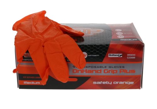 Orange Nitrile Gloves XXL 90Pk