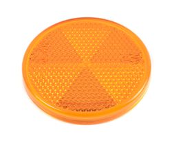 Round Reflector - Amber - Self Adhesive