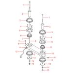 JCB Style Dumper Centre Pin Assembly (Top Half) 6 - 9 Tonne