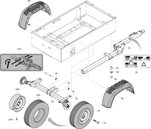 XAS68KD Undercarriage  Without Brakes Fnb 1611718031-04