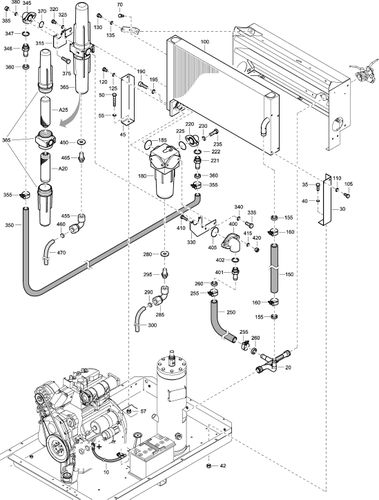 XAS90 Dd7 Aftercooler With Watercooler - Pd-Qd Filter