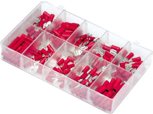 Insulated Crimp Terminals - Red | Assortment Box Of 260