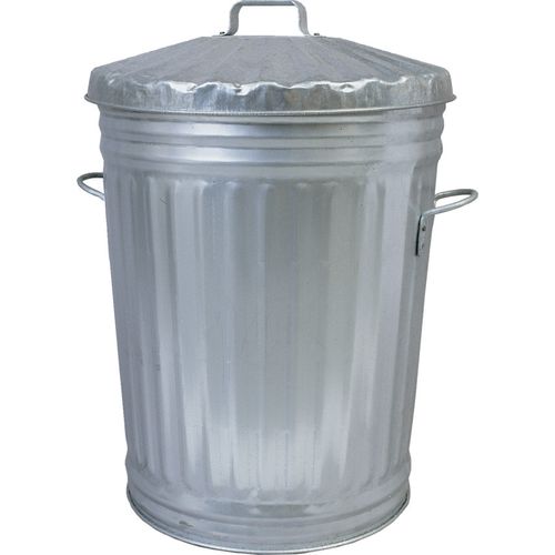 Metal Dustbin & Lid Galvanised