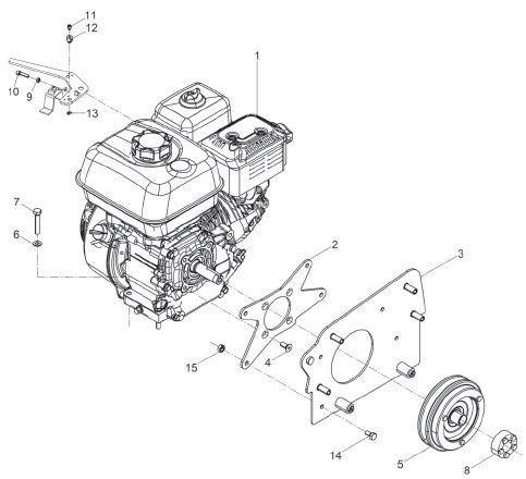 Wacker Neuson BPU2540A Engine & Clutch