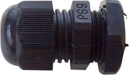 Pg9 Cable Black Gland with Locknut Suit 4-8mm Cable
