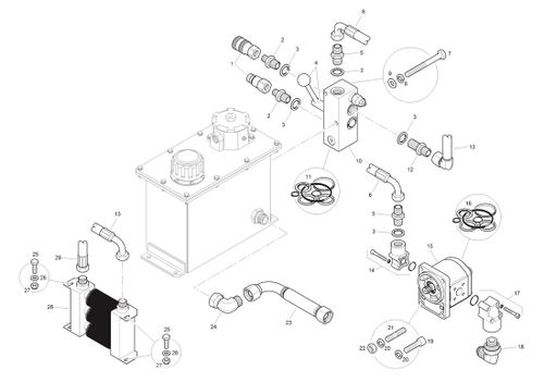 Hydraulic Hose - Valve To Pump