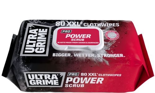 Ultragrime Power Scrub Wipes 80 Pack