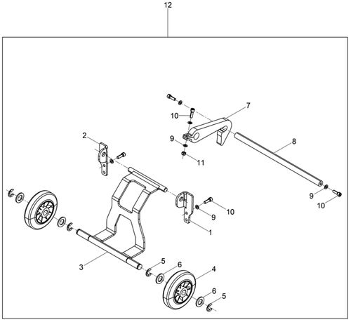 Wacker WP1540A Trolley