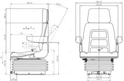 CS 85 Cloth Plant Seat (HTL0175)
