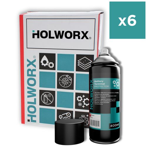 Holworx® Battery Terminal Protector Spray 400ml Aerosols | Box Of 6