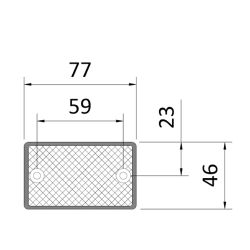 Rectangular Reflector - Red (HEL1329)
