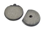 BENFORD BARFORD JCB STYLE NEUSON TEREX THWAITES BRAKE PAD ROUND PAIR BUDGET (HTL0019)